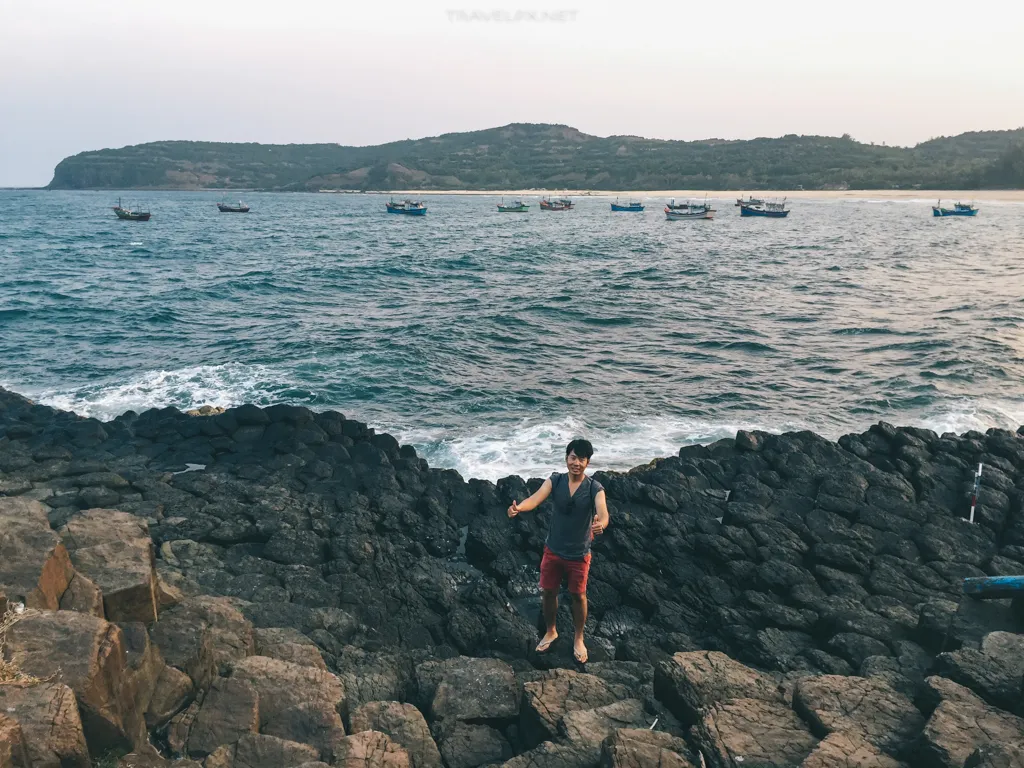 Ganh Da Dia rock formations in Phu Yen, Vietnam