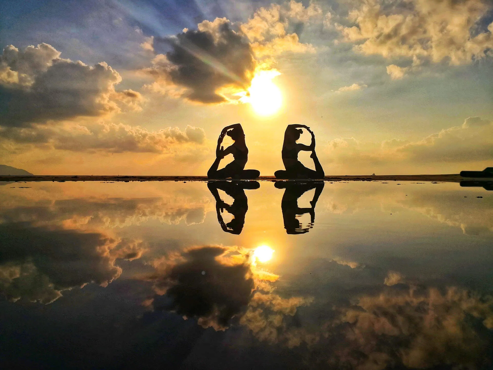 Yoga practice for stress relief and mindfulness