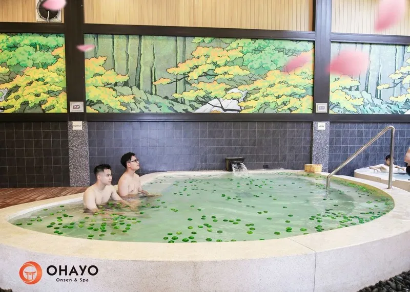 Onsen bathing system at Ohayo Onsen & Spa
