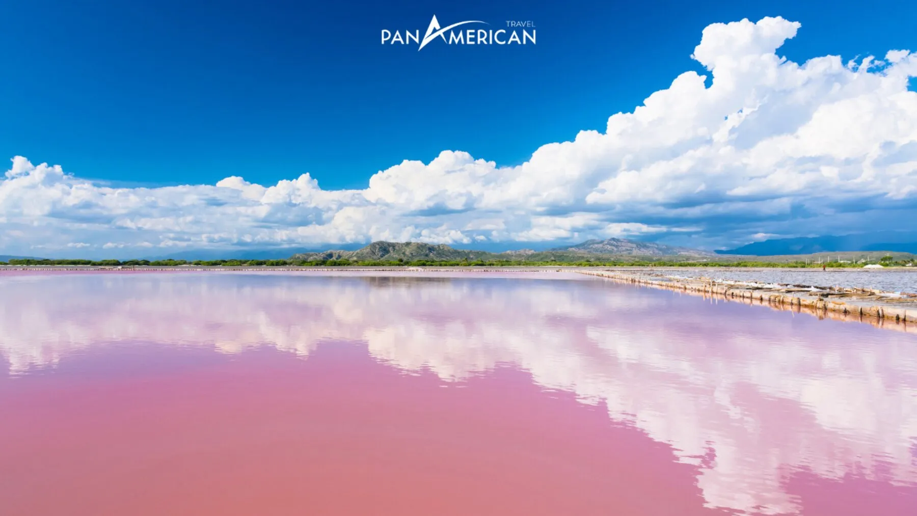 Lake Hillier with its distinctive and mysterious pink water