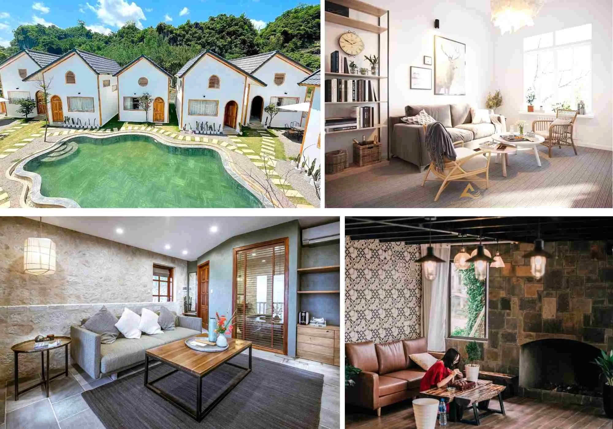 Homestay phong cách Scandinavian với không gian tối giản và ánh sáng tự nhiên