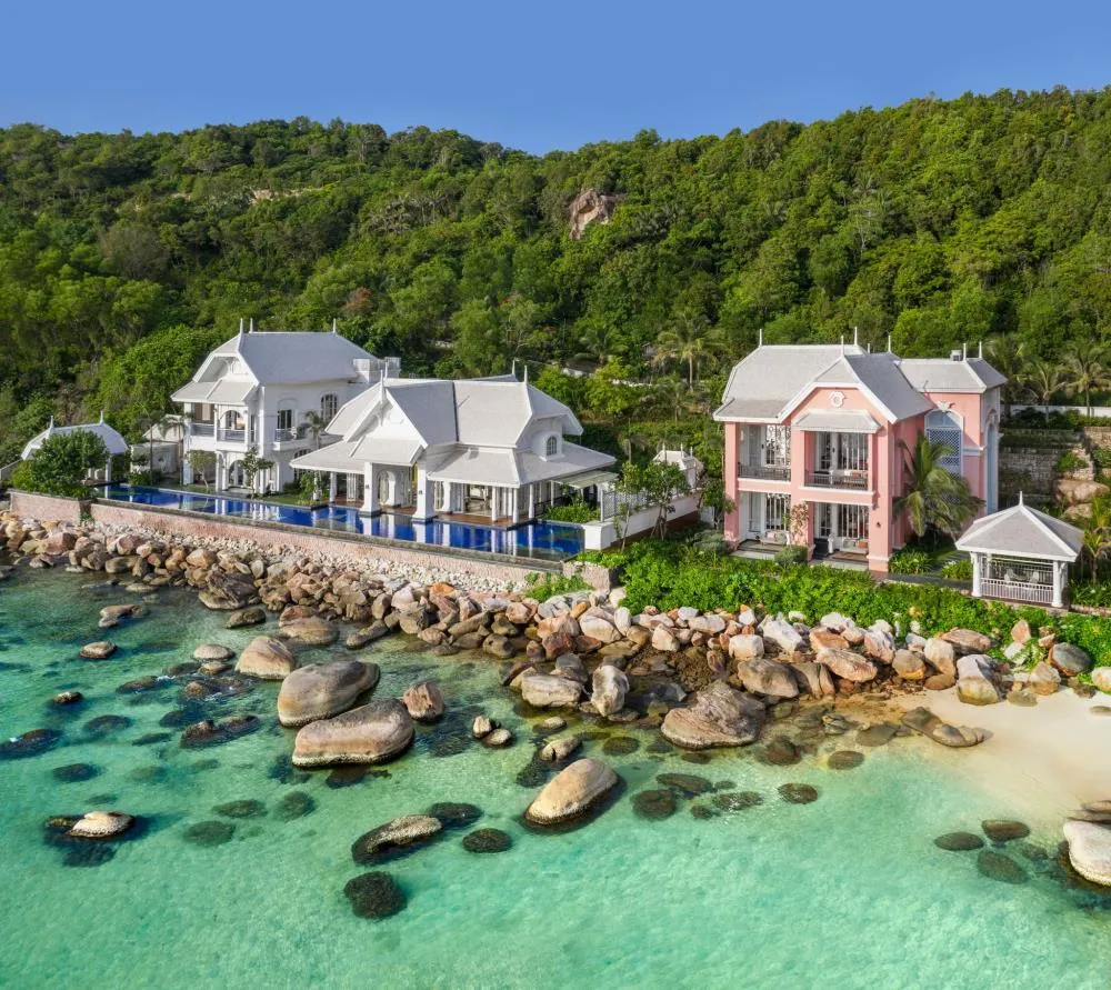 JW Marriott Phu Quoc Emerald Bay Resort & Spa with unique classic French architecture on Bai Khem beach