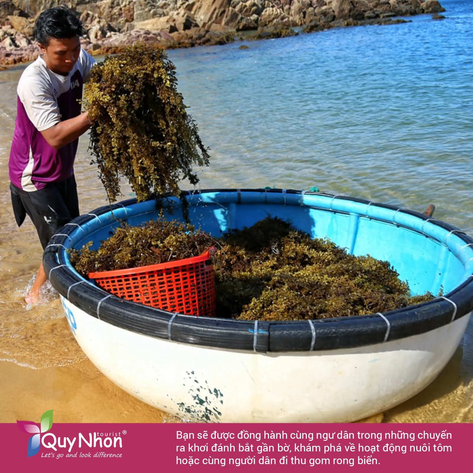 Khám phá Bãi Xếp Quy Nhơn trải nghiệm cuộc sống ngư dân.
