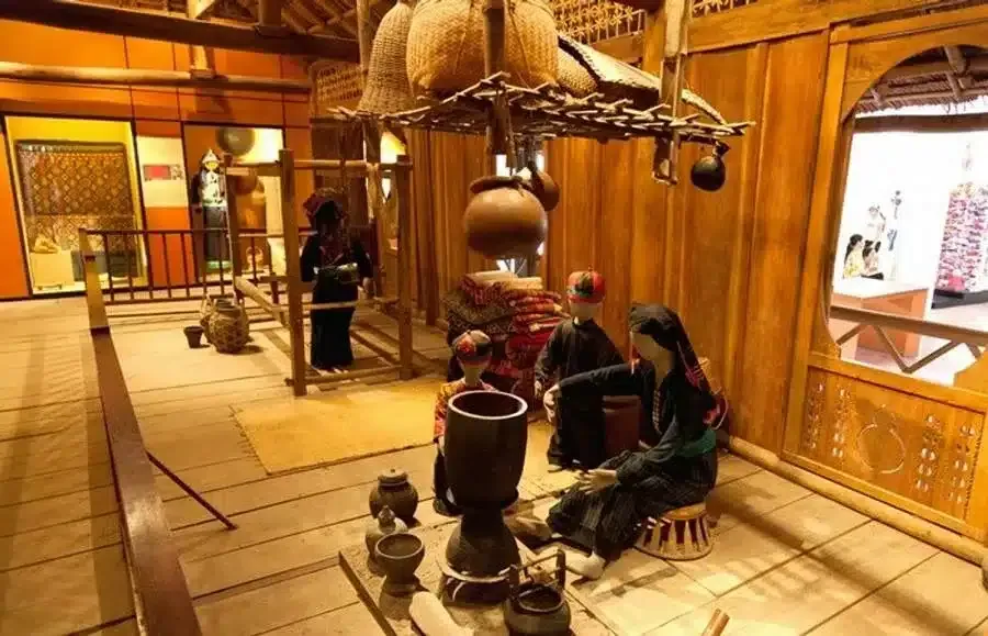 Exhibits showcasing the unique culture of Sapa's ethnic minorities