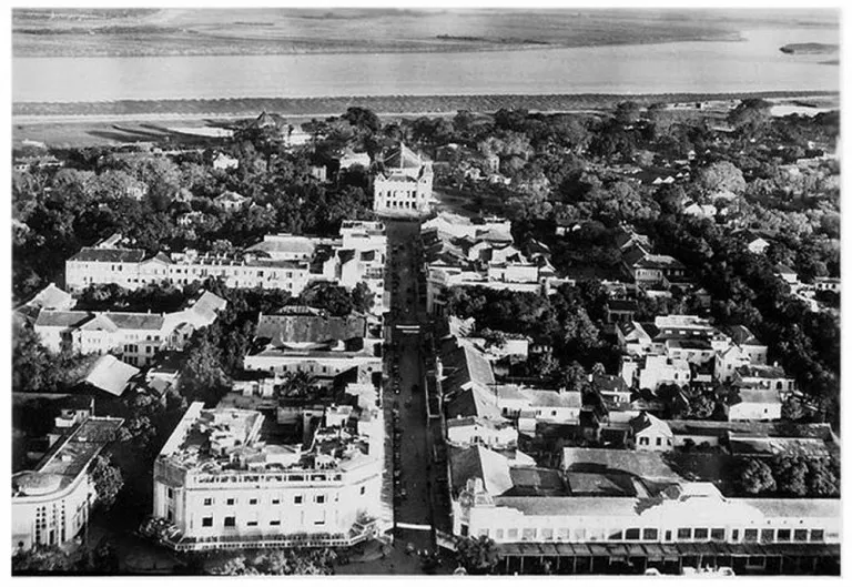 Hanoi cityscape in 1930 (Archival photo).