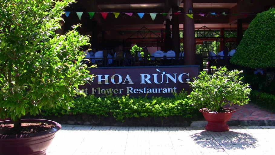 Cozy space at Hoa Rung restaurant