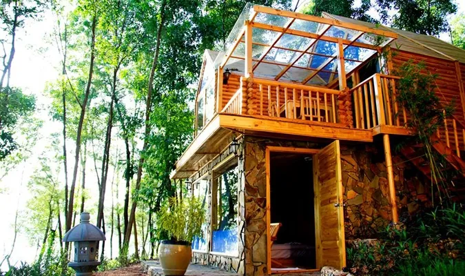 Cozy and nature-friendly tent space