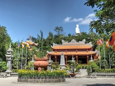 Green space at Long Son Pagoda