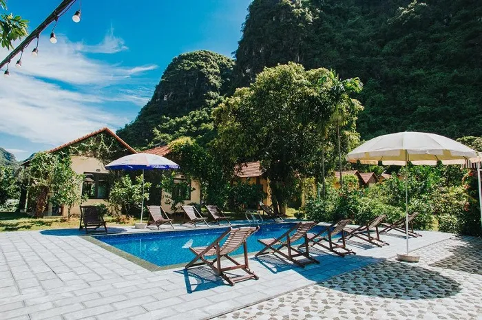 Green space at Trang An Retreat Ninh Binh Resort