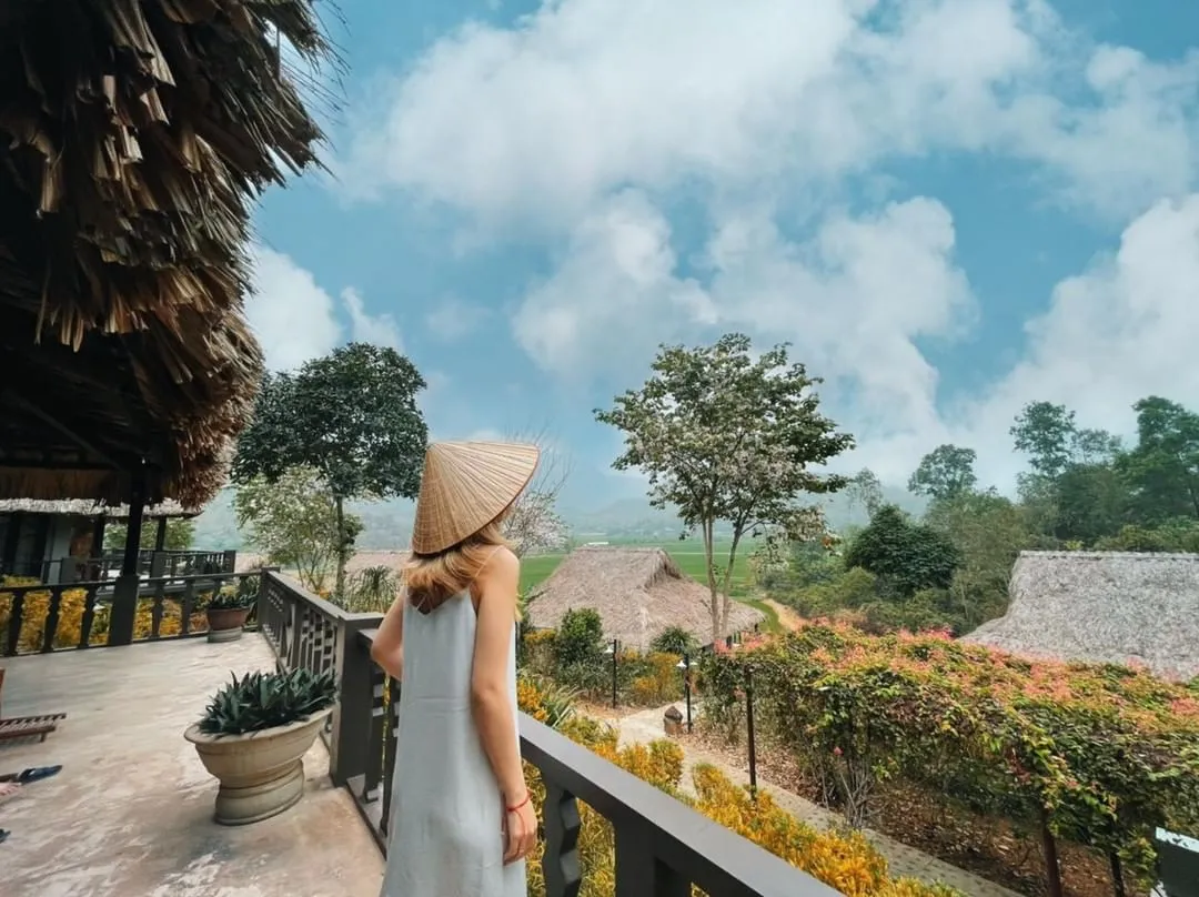 Không gian xanh mát và yên bình tại Mai Châu Ecolodge