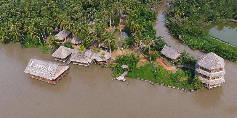 Lang Be tourist area embodies the poetic and peaceful beauty of the Mekong Delta countryside.