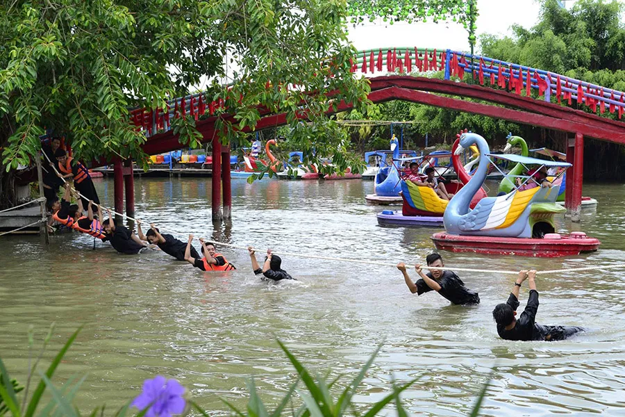 Khu du lịch sinh thái Vĩnh Long Vinh Sang mang đến trải nghiệm gần gũi thiên nhiên.
