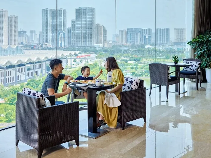 Khu vực sảnh sang trọng của JW Marriott Hotel Hanoi