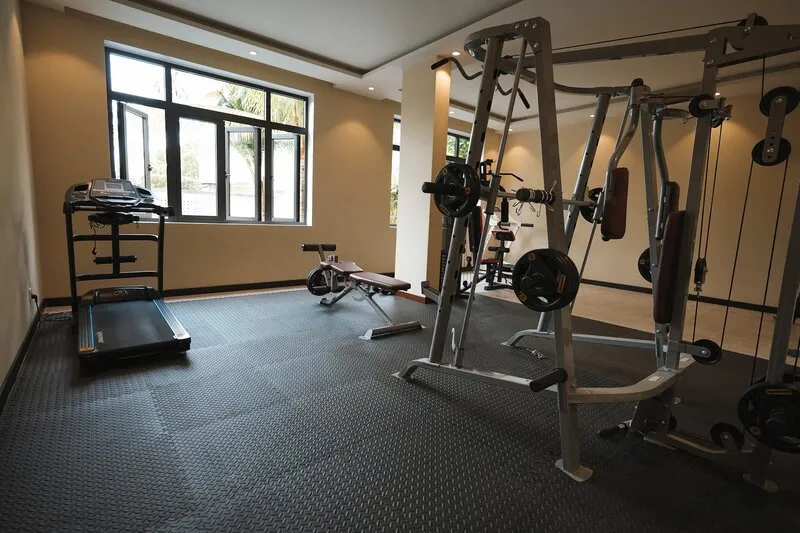 Gym area for guests staying at the hotel