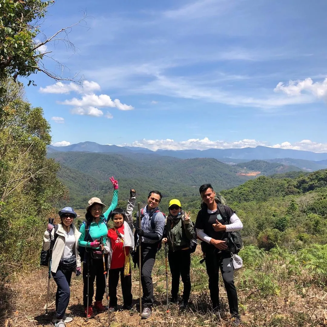 Majestic natural scenery from the top of Langbiang mountain
