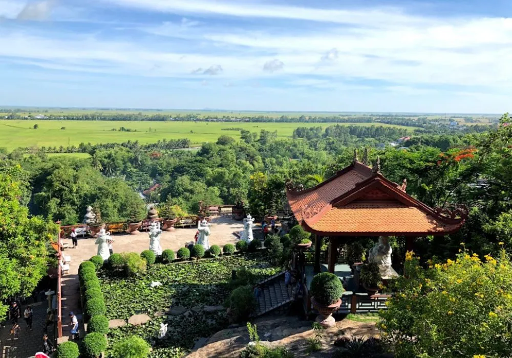 Natural scenery from Chua Hang Pagoda, Sam Mountain