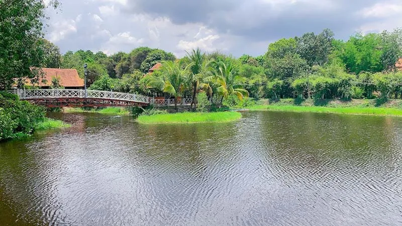 Unique architecture at Dot Champa Ecotourism Area