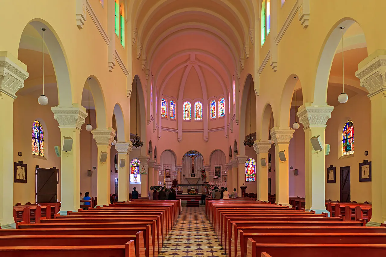 Unique Romanesque Revival architecture of Da Lat Chicken Church.