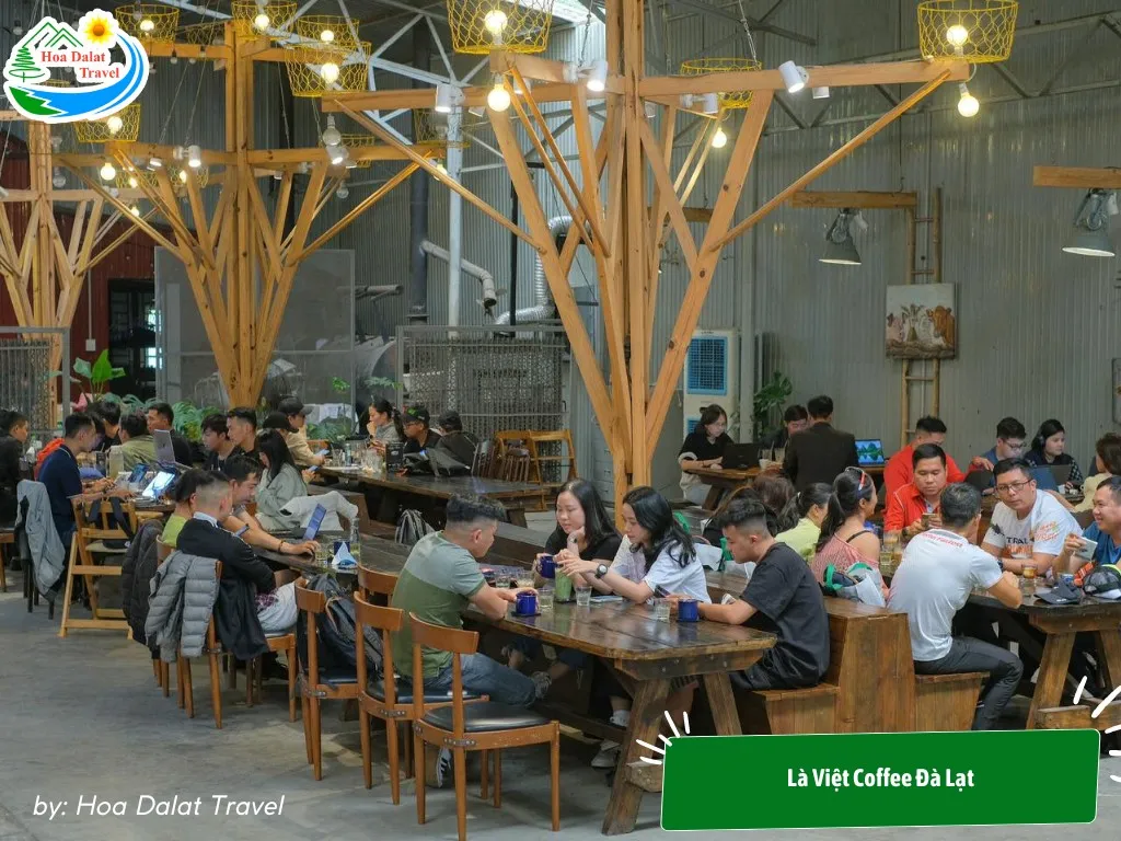 La Viet Coffee has spacious, airy space, with many seating areas for customers