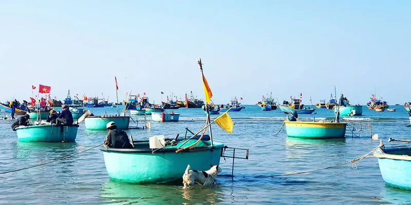 Mui Ne Fishing Village, a place to experience the simple life of coastal fishermen.