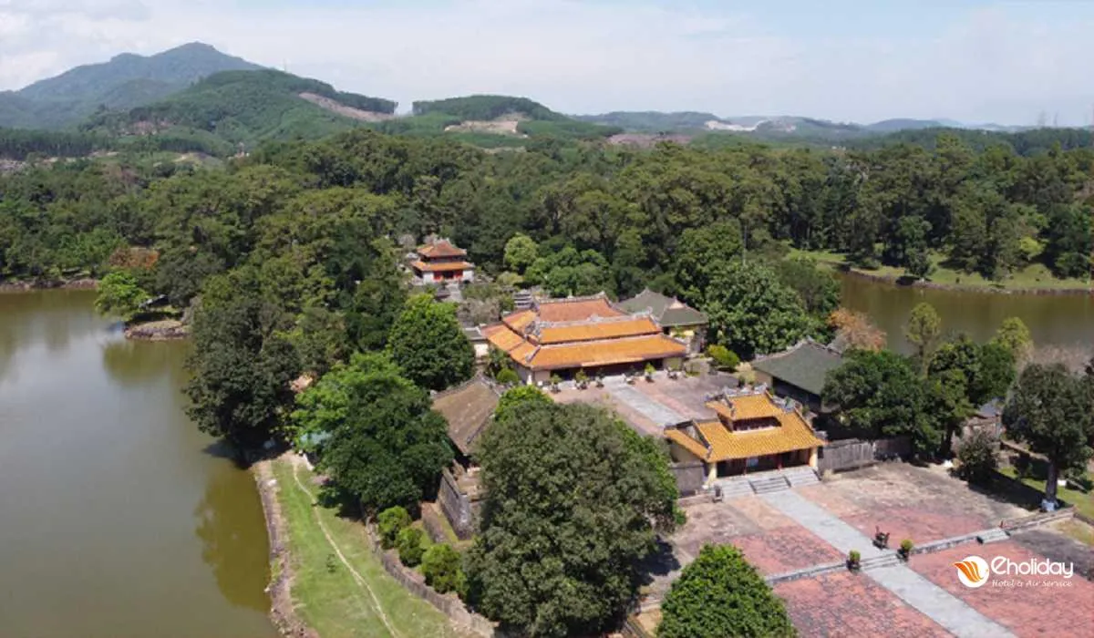 Minh Mang Tomb (Hieu Tomb), a royal tomb in Hue, Vietnam.