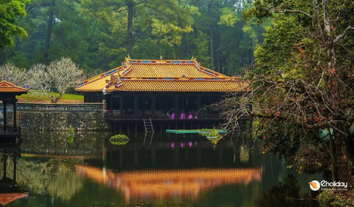 Tu Duc Tomb (Khiem Tomb), a poetic royal tomb in Hue, Vietnam.