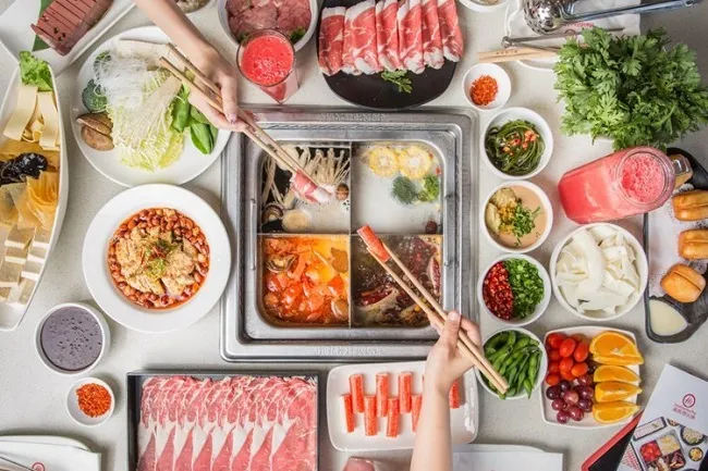 Lẩu Tứ Xuyên cay nồng tại Haidilao