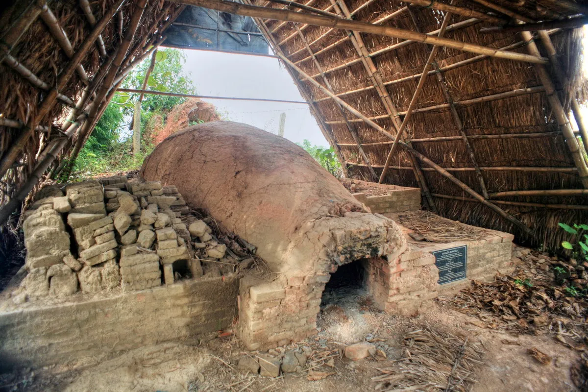 Traditional pottery kiln in Phuoc Tich ancient village, where unique pottery products are created