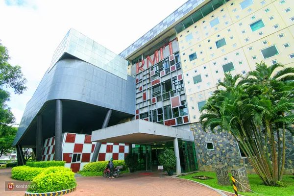 Unique architecture of RMIT University Saigon campus.