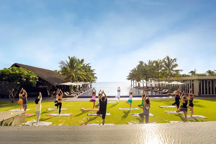 yoga and meditation class at Naman Retreat