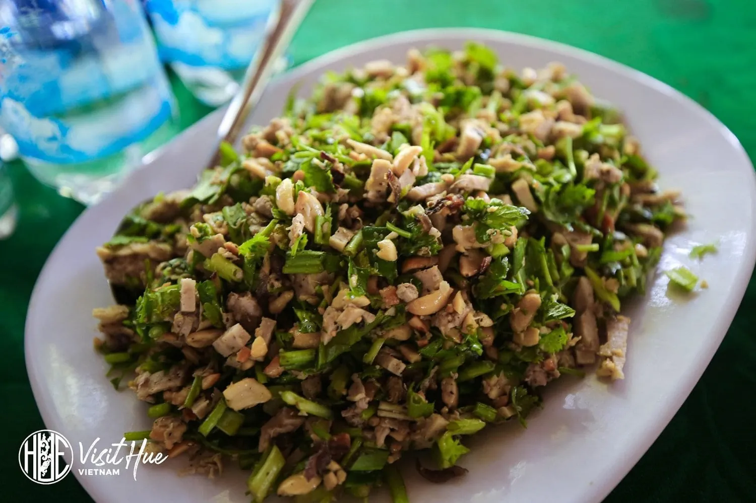 Local dishes carefully prepared in Phuoc Tich ancient village