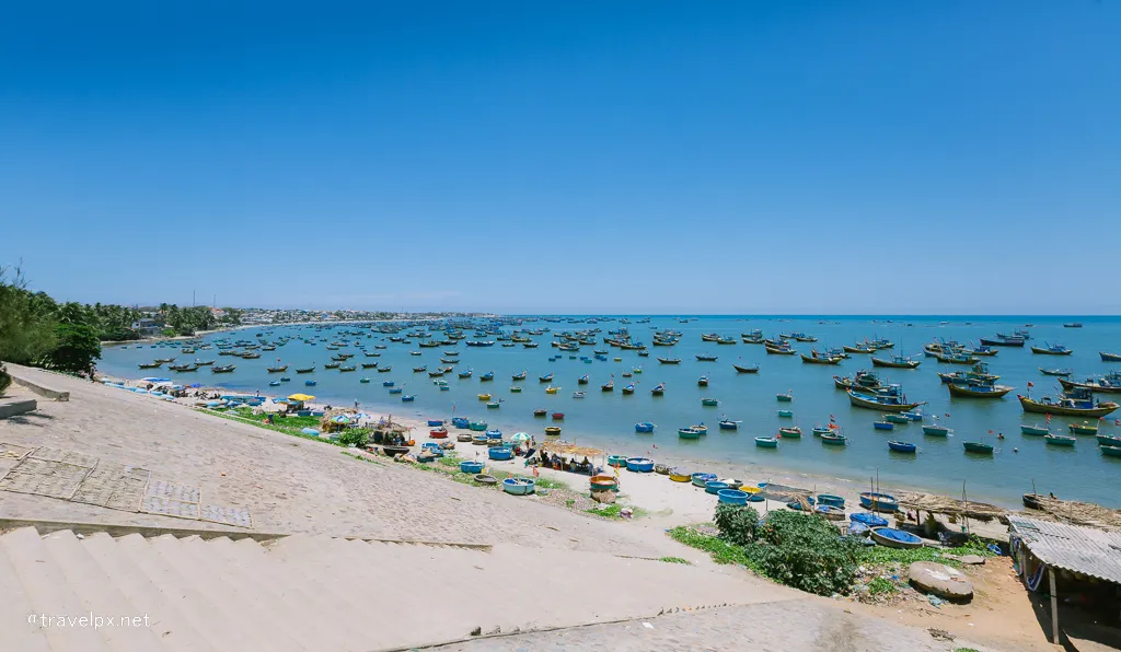 Mui Ne beach and coastline in Phan Thiet, Vietnam