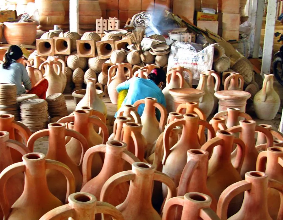 Nghề gốm đỏ với những tác phẩm tinh xảo, đẹp mắt