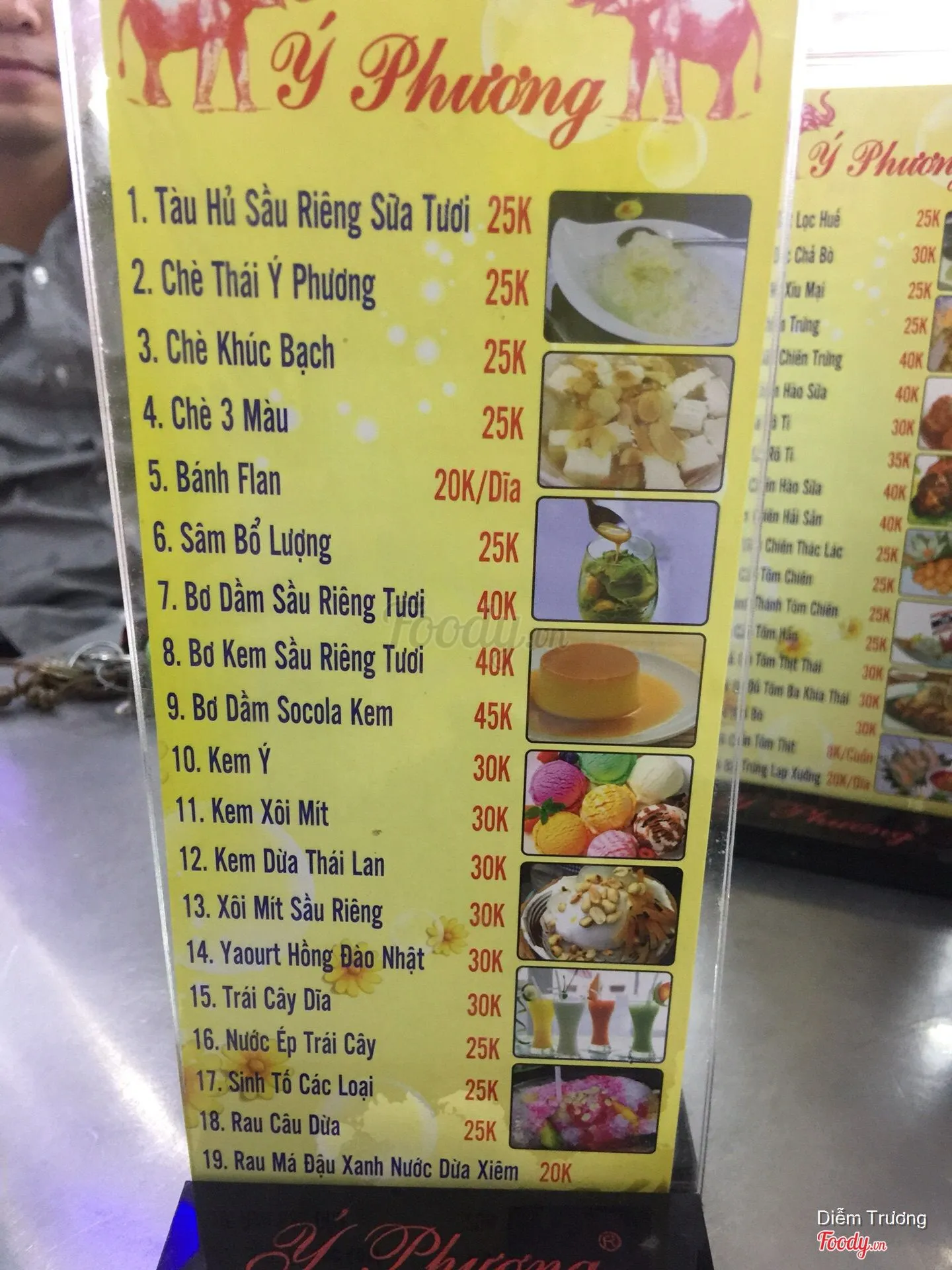 Ngoài chè ra thì còn có cả bơ, kem, các loại sinh tố,..