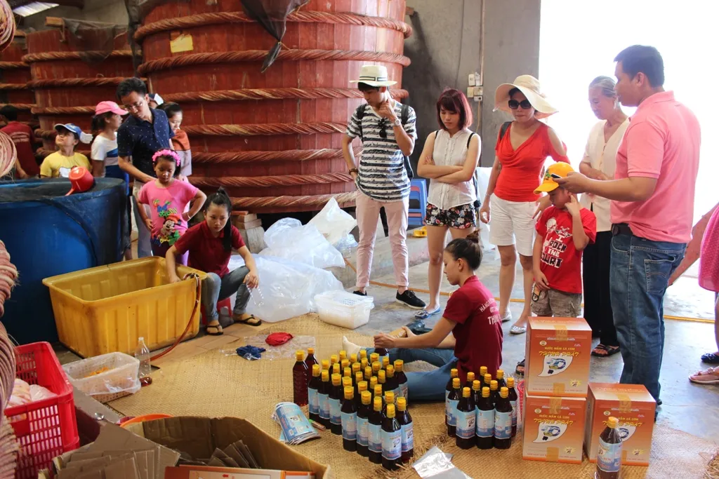 Traditional Phu Quoc fish sauce factory