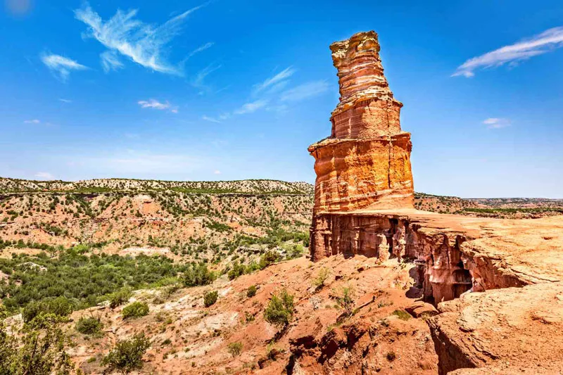 Palo Duro Canyon is the second largest canyon in the United States.