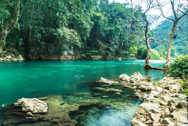 The beautiful scenery of Pac Bo, Cao Bang.