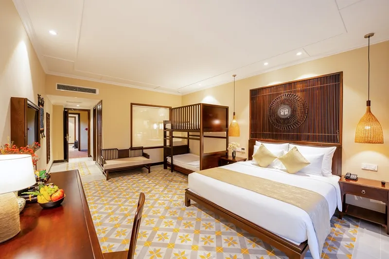 Spacious hotel room, the most comfortable place to rest