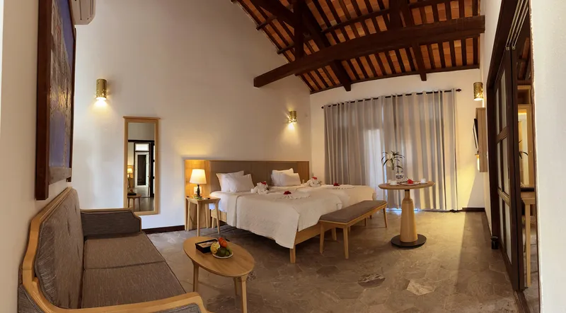 The room is designed to be very cozy, bringing comfort to visitors