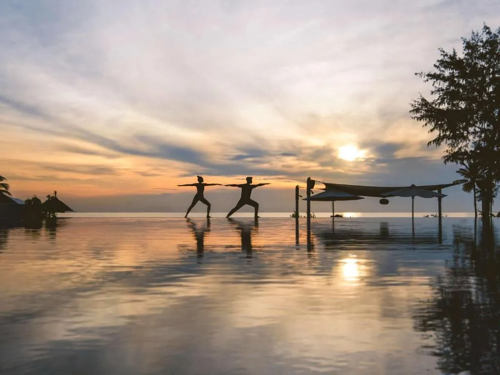 modern gym with ocean view at Pullman Da Nang