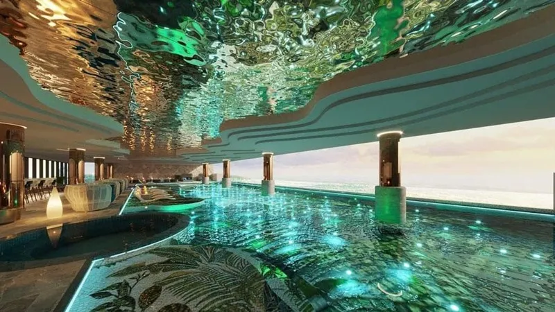sky onsen pool