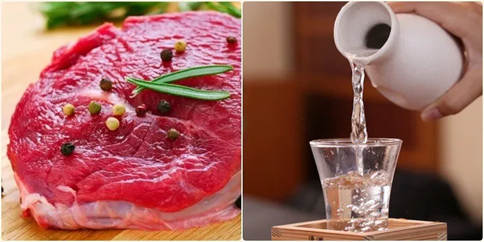 Sơ chế thịt bò bằng gừng để khử mùi hôi cho món phở bò Hà Nội