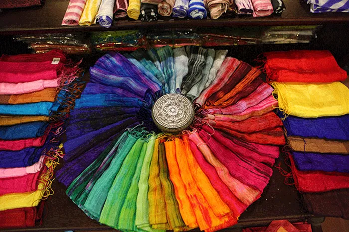 The diversity of designs of Van Phuc silk