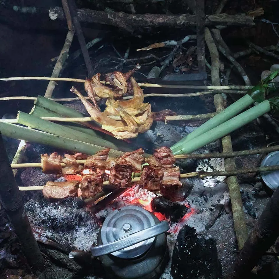 Enjoying a cozy camping atmosphere in Chu Yang Sin forest