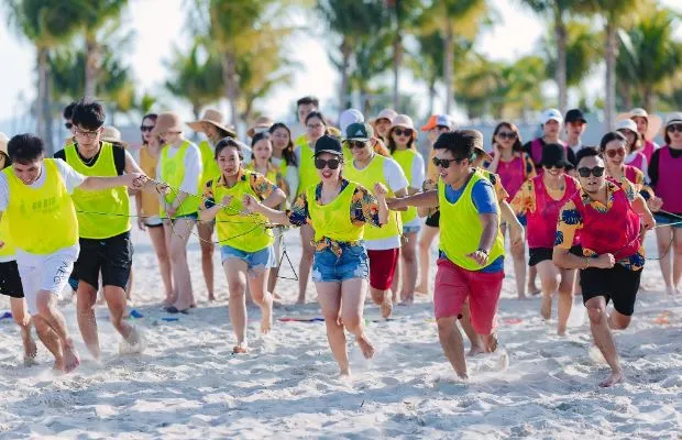 Team building at Mui Ne resort combined with resort stay and luxury gala dinner activities.