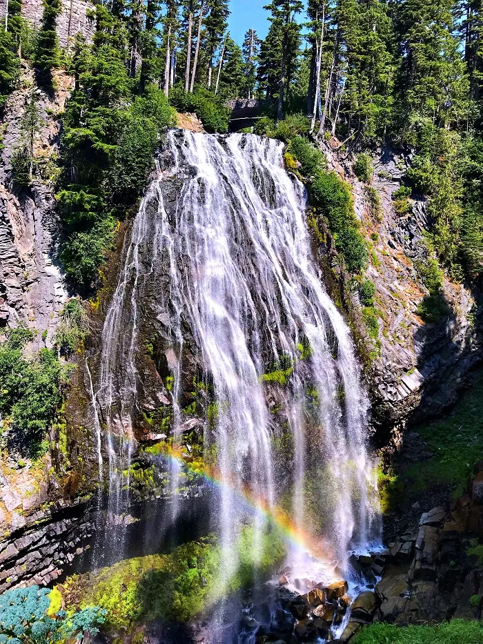 Majestic Narada Falls between Paradise and Longmire