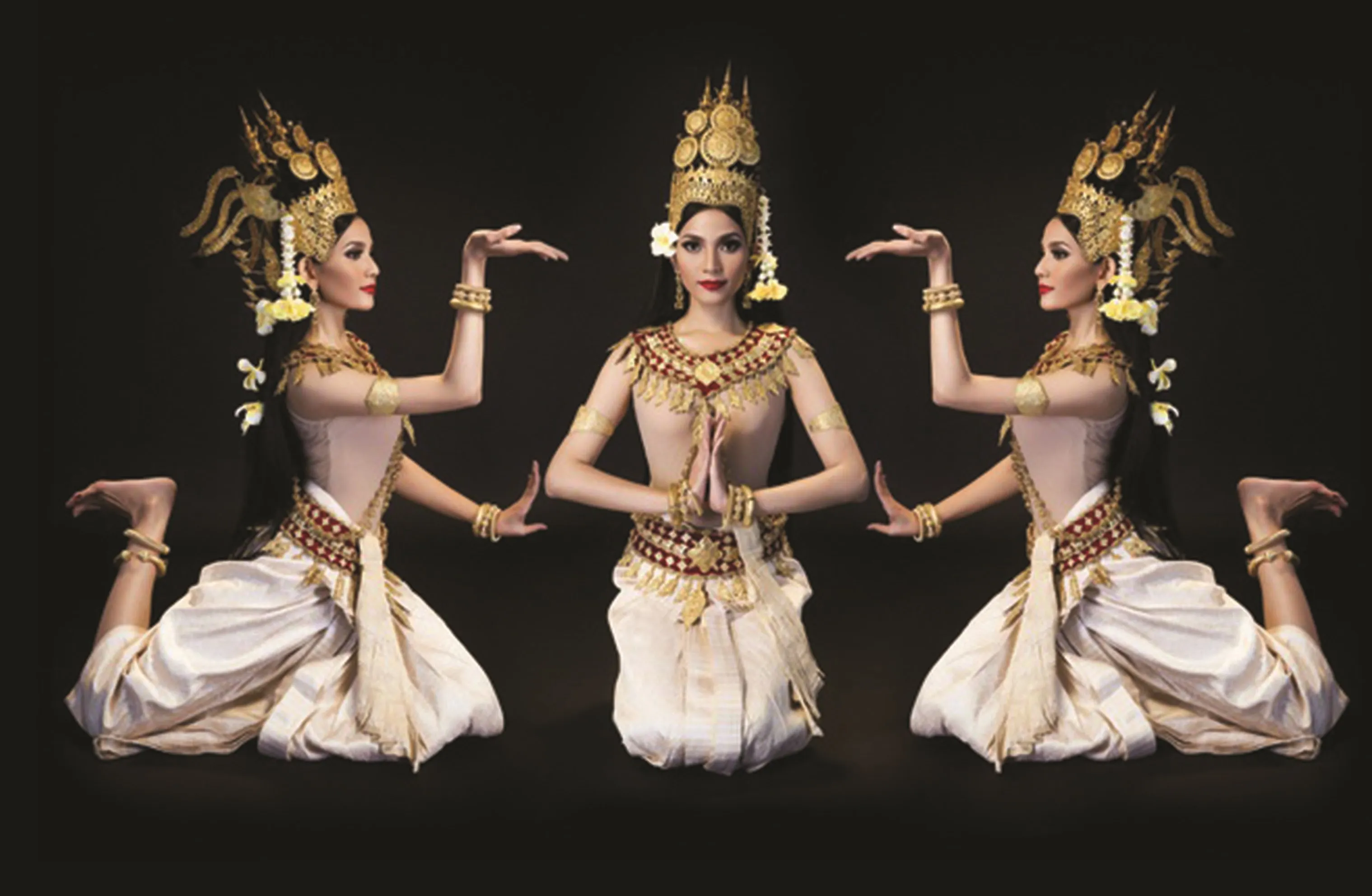 Thiếu nữ Khmer duyên dáng trong điệu múa truyền thống Apsara, biểu tượng văn hóa Khmer ở miền Tây.