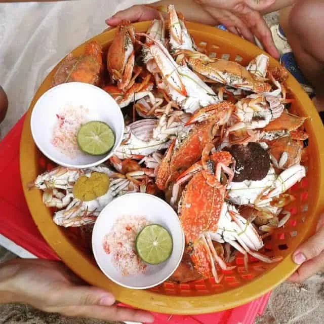Enjoying fresh seafood at seaside restaurants