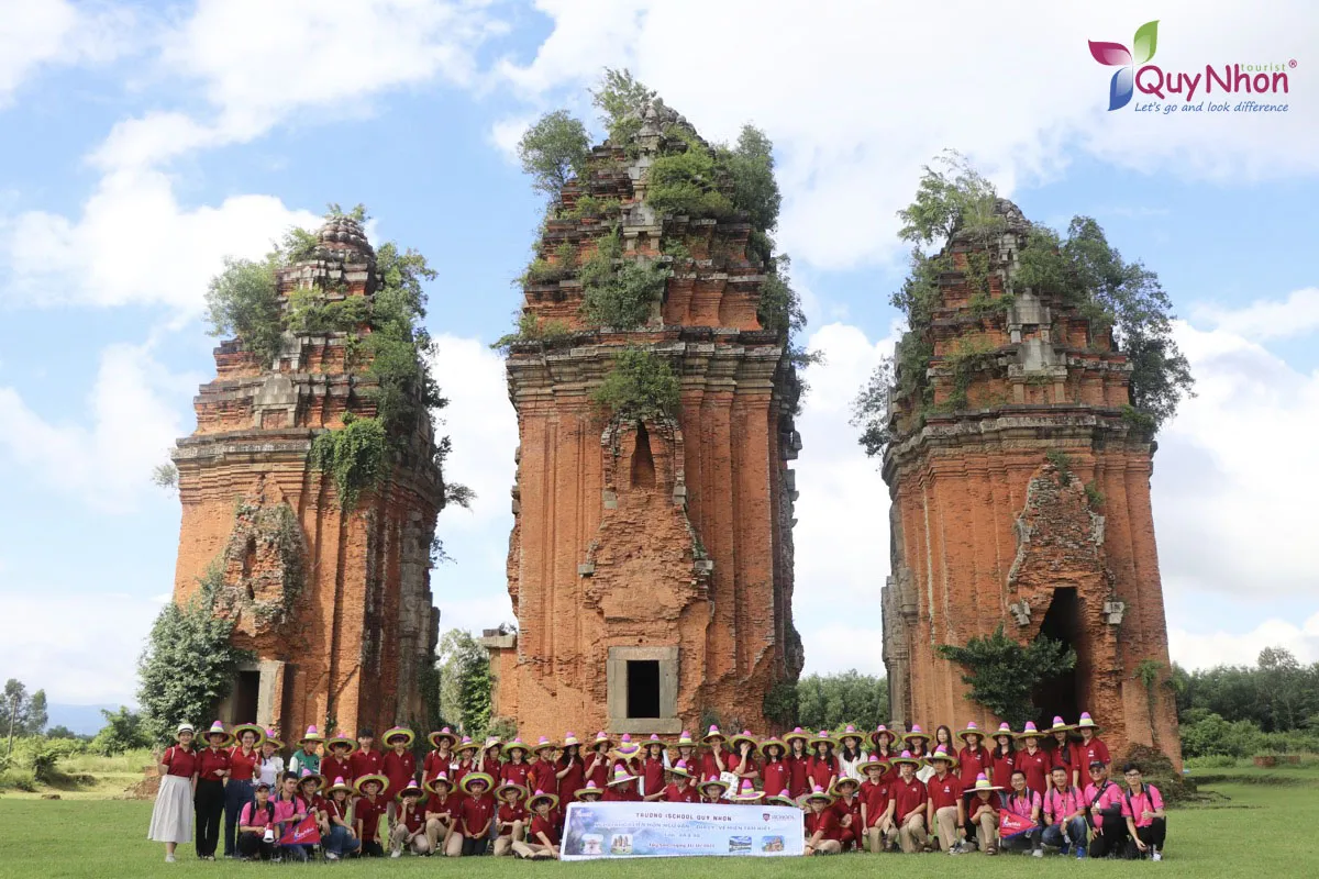 One-day Cham Towers tour in Binh Dinh, a cultural excursion for tourists.