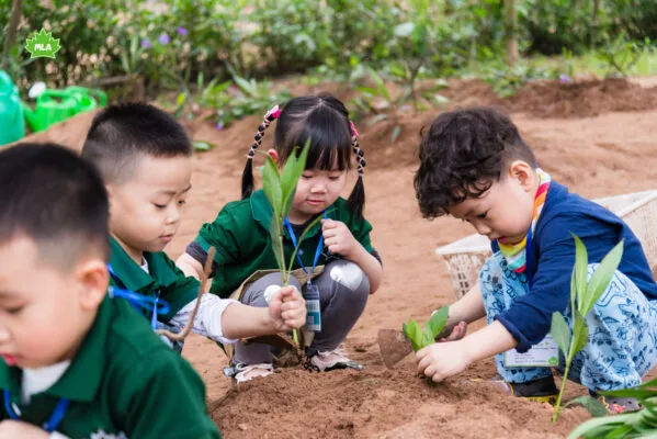 Trẻ em vui chơi và khám phá tại trang trại giáo dục